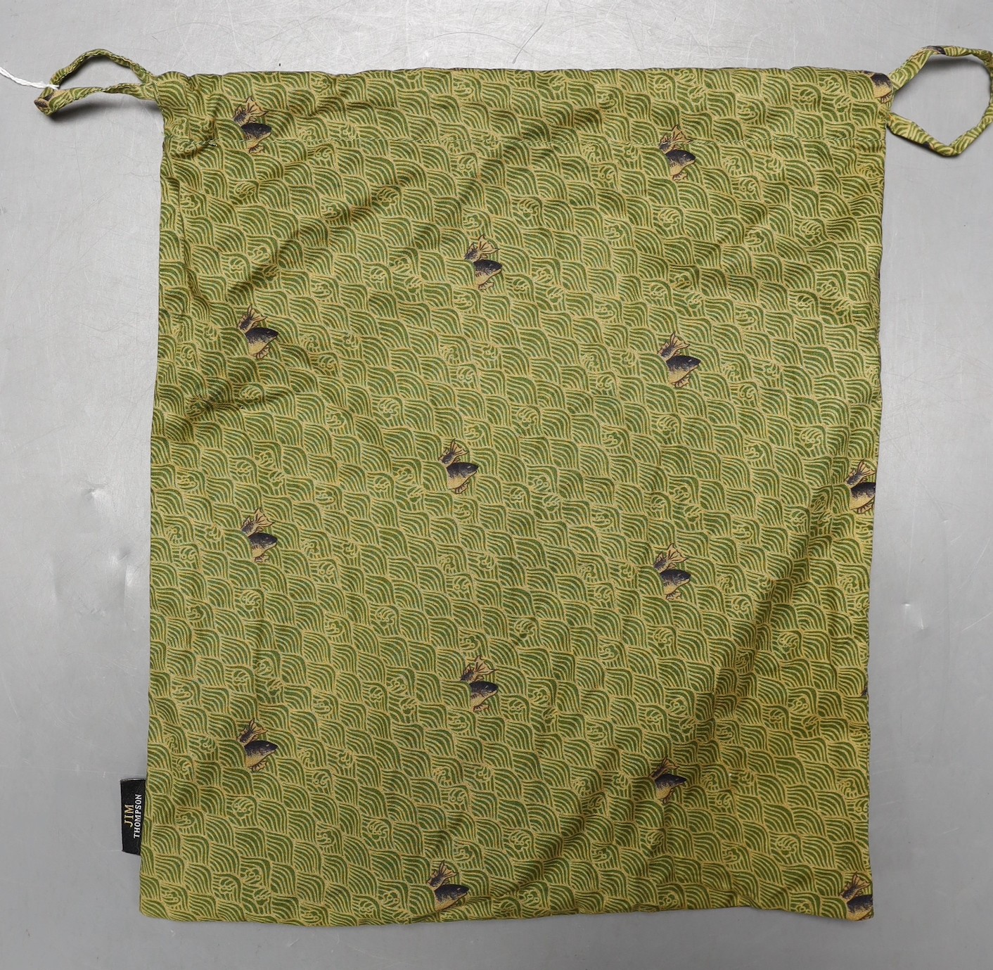 A pair of Chinese embroidered silk shoes, upper section only
